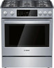 Bosch 30" 4.6 cu.ft 5 Burners Slide-In Dual Fuel Benchmark Series Range HDIP056U