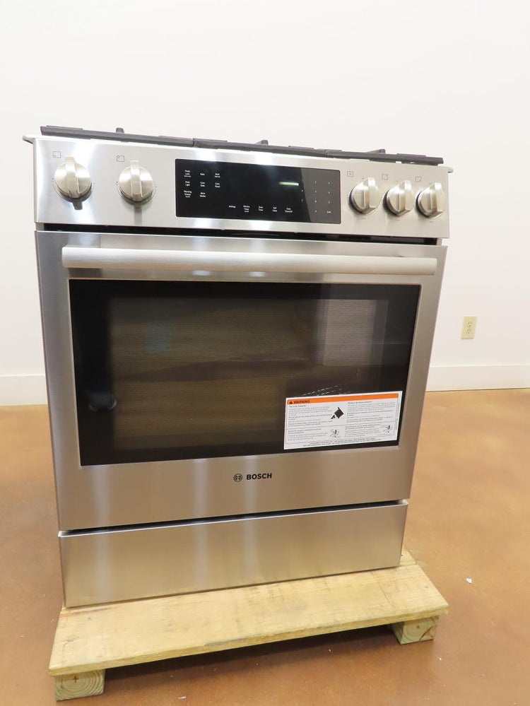 Bosch 30" Slide-In Gas Range Convection Technology HGI8056UC detailed Pictures