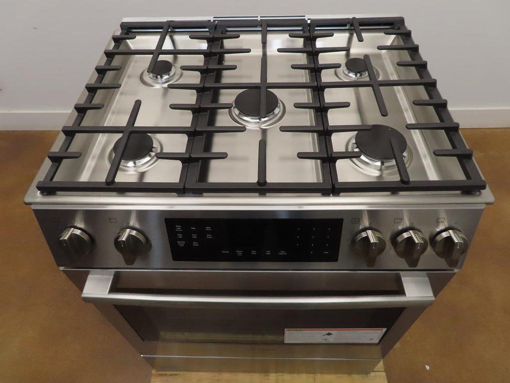 Bosch 30" Slide-In Gas Range Convection Technology HGI8056UC detailed Pictures