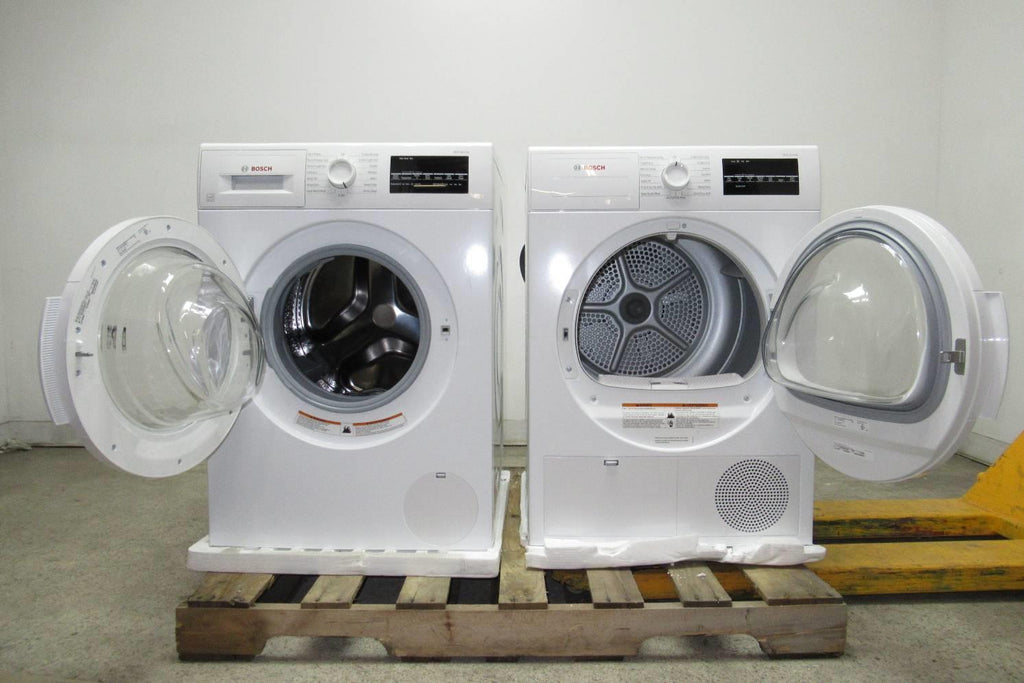 Bosch 300 Series White Front Load Washer+Ventless Dryer WAT28400UC / WTG86400UC