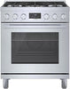 Bosch 800 Series HDS8055U 30" Freestanding Dual Fuel Range Stainless Steel IMGS