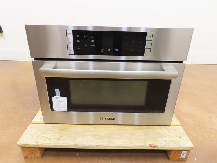 Bosch 800 Series 27" Auto Defrost Speed Convection Oven HMC87152UC Perfect Front
