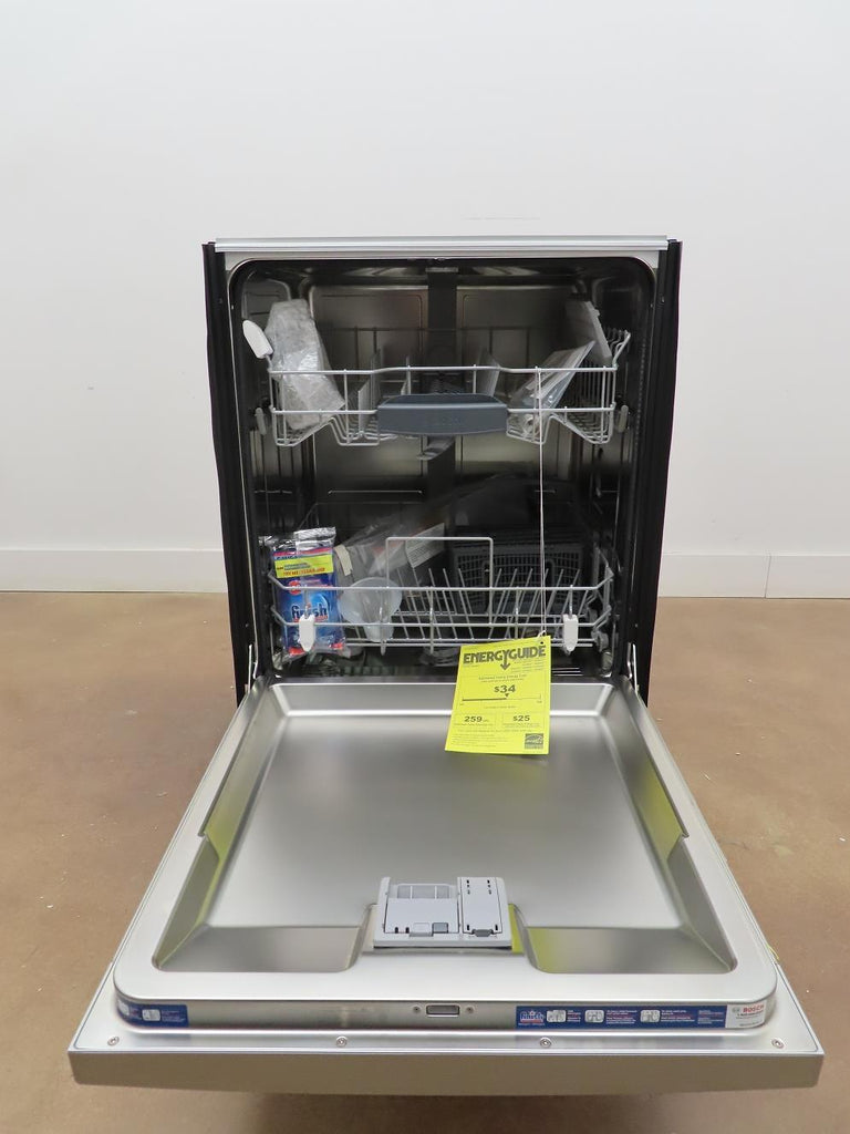 Bosch 300 Series 24" 46 dBA 14 Place Setting Dishwasher SGE53X55UC Stainless S.