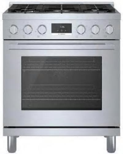 Bosch 800 Series HGS8055UC 30" Freestanding Gas Range with 5 Sealed Burners IMGS