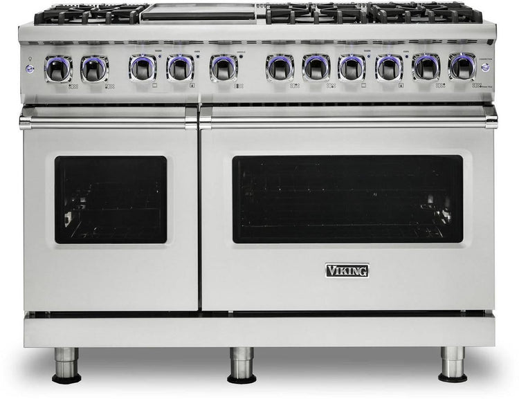 Viking 7 Series VDR74826GSS 48" Freestanding Professional Dual Fuel Range Pics