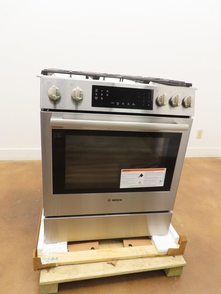 Bosch 30 Inches Slide-In Gas Range Convection Technology HGI8056UC Perfect