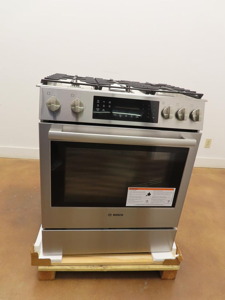 Bosch 30" Slide-In Gas Range Convection Technology HGI8056UC Perfect Condition