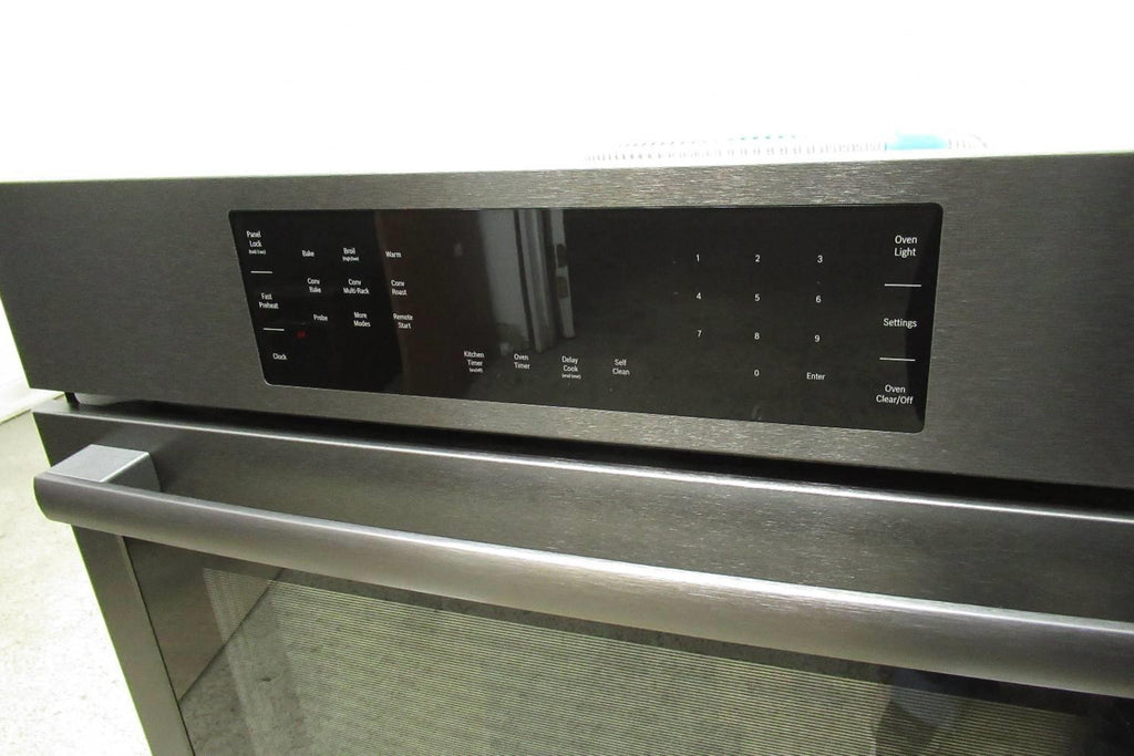 Bosch 800 Series 30" Smart Single Electric Black Stainless Wall Oven HBL8443UC