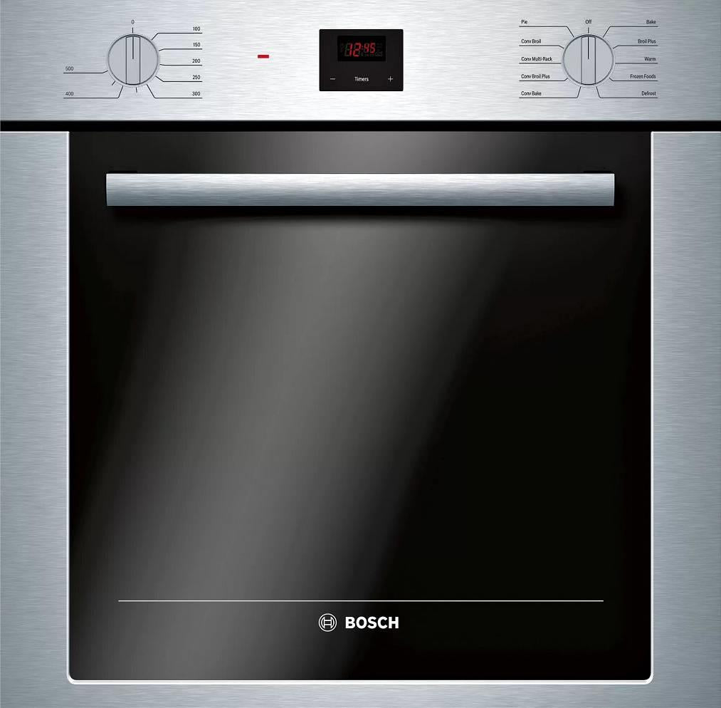Bosch 500 Series 24 Inch SS Single Convection Electric Wall Oven HBE5453UC