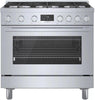 Bosch 800 Series HDS8655U 36" 6 Burner Dual Fuel Convection Range