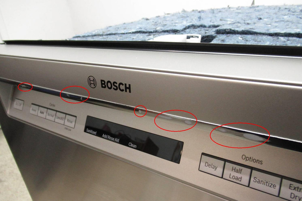 Bosch 300 Series 24" 44 dbA FlexSpace Full Console SS Dishwasher SHEM63W55N