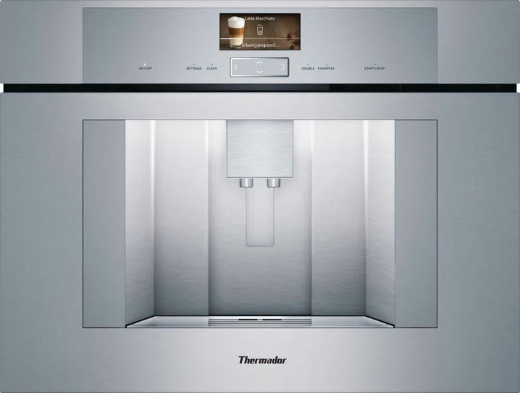 Thermador TCM24PS 24" Plumbed Personalized Beverage Smart Coffee Machine Pics