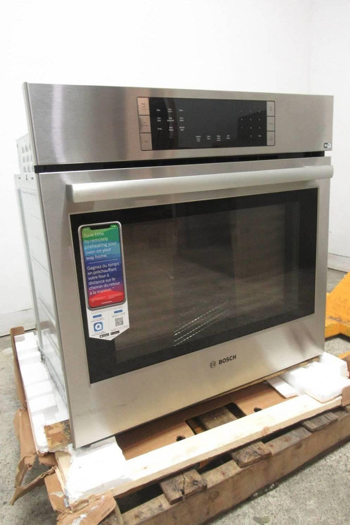 Bosch 800 Series 30" SS Smart Wifi 4.6 Cap Single Electric Wall Oven HBL8453UC