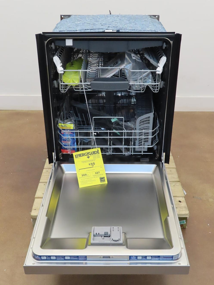 Bosch 300 Series 24" 3rd Rack  AquaStop Dishwasher SHEM63W55N Perfect Front