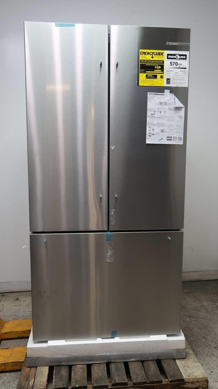 Bosch 800 Series 36" 21 cu.ft. Smart French Door LED SS Refrigerator B36CT80SNS