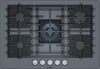 Bosch Benchmark Series 30" 5 Sealed Burners Gray glass Gas Cooktop NGMP077UC