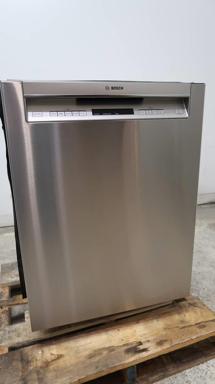 Bosch 300 Series 24" SS 44dB Infolight Full Console Dishwasher SHEM63W55N