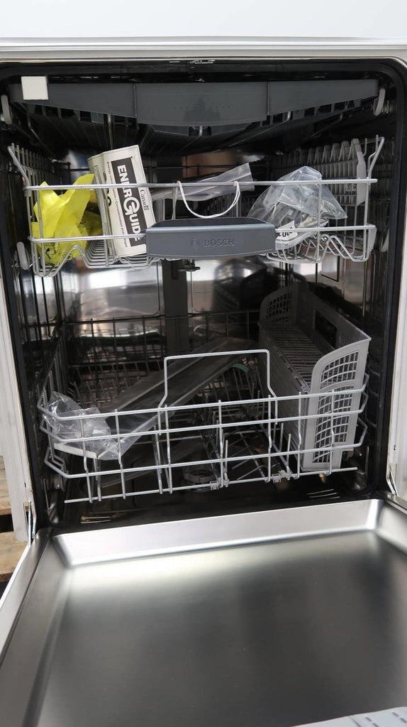 Bosch 300 Series White 24" 3rd Rack Aquastop Full Console Dishwasher SHEM63W52N