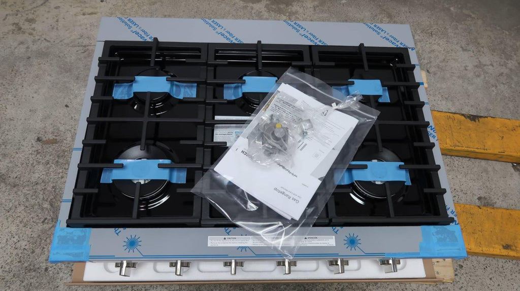 Bosch 800 Series 36" 6 Sealed Burners Gas Slide-In Stainless Cooktop RGM8658UC