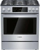 Bosch 30" 800 Series 5 Sealed Burners 9 Mode Slide-In SS Gas Range HGI8056UC