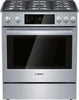 Bosch 800 Series HGI8056UC 30 in 5 Sealed Burners 9 Mode Slide-In SS Gas Range