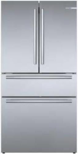 Bosch 800 Series 36 Inch Counter Depth French Door Smart Refrigerator B36CL80SNS