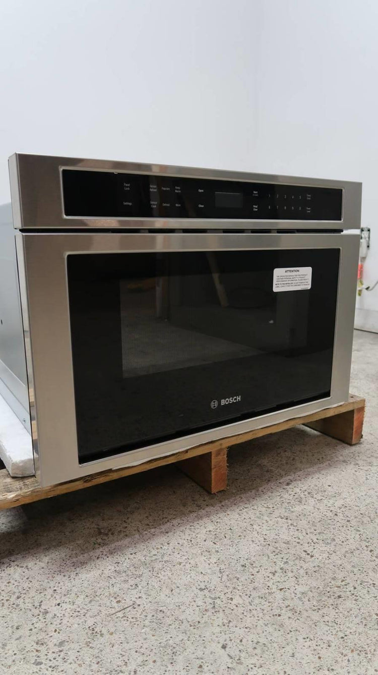 Bosch 800 Serie 24" 950W Glass Touch Control Built-in Microwave Drawer HMD8451UC
