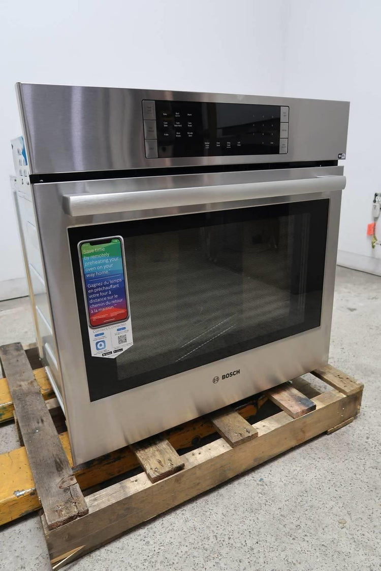 Bosch 800 Series 30" SS Smart Wifi 4.6 Cap Single Electric Wall Oven HBL8453UC