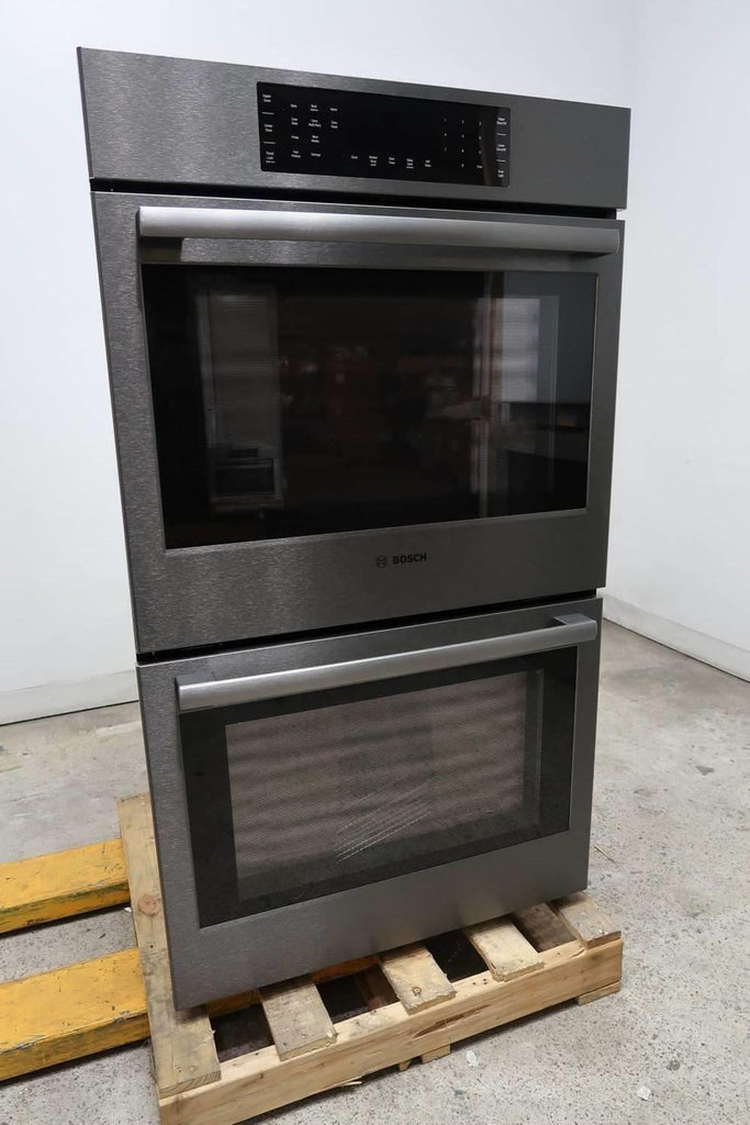 Bosch 800 Series 30" BLK SS Self-Cleaning Double Convection Wall Oven HBL8642UC