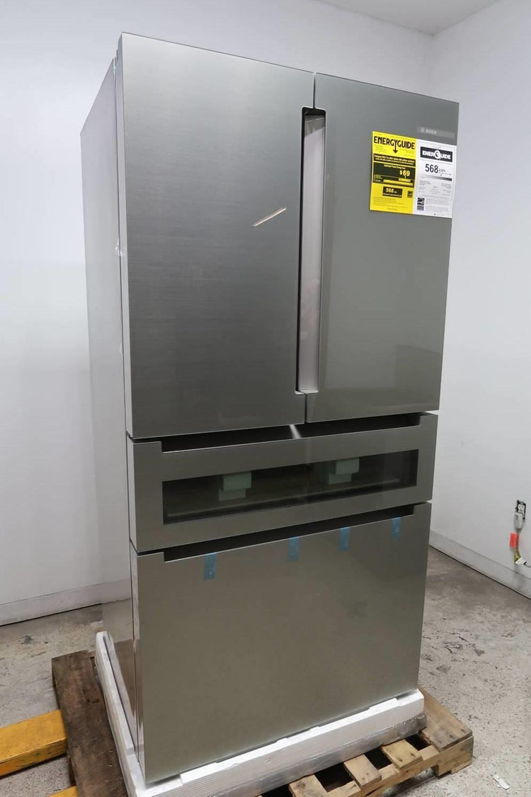 Bosch 800 Series 36" 20.5 Cu. Ft 4 French Door Smart SS Refrigerator B36CL81ENG