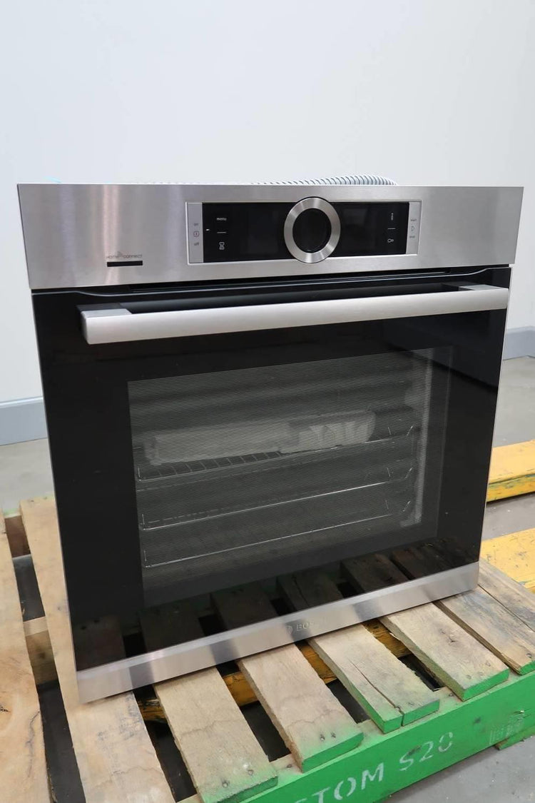 Bosch 500 Series 24" 11 Mode SS Home Connect Single Electric Wall Oven HBE5452UC