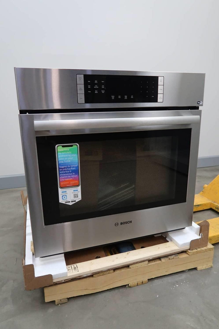 Bosch 800 Series 30" SS Smart Wifi 4.6 Cap Single Electric Wall Oven HBL8453UC