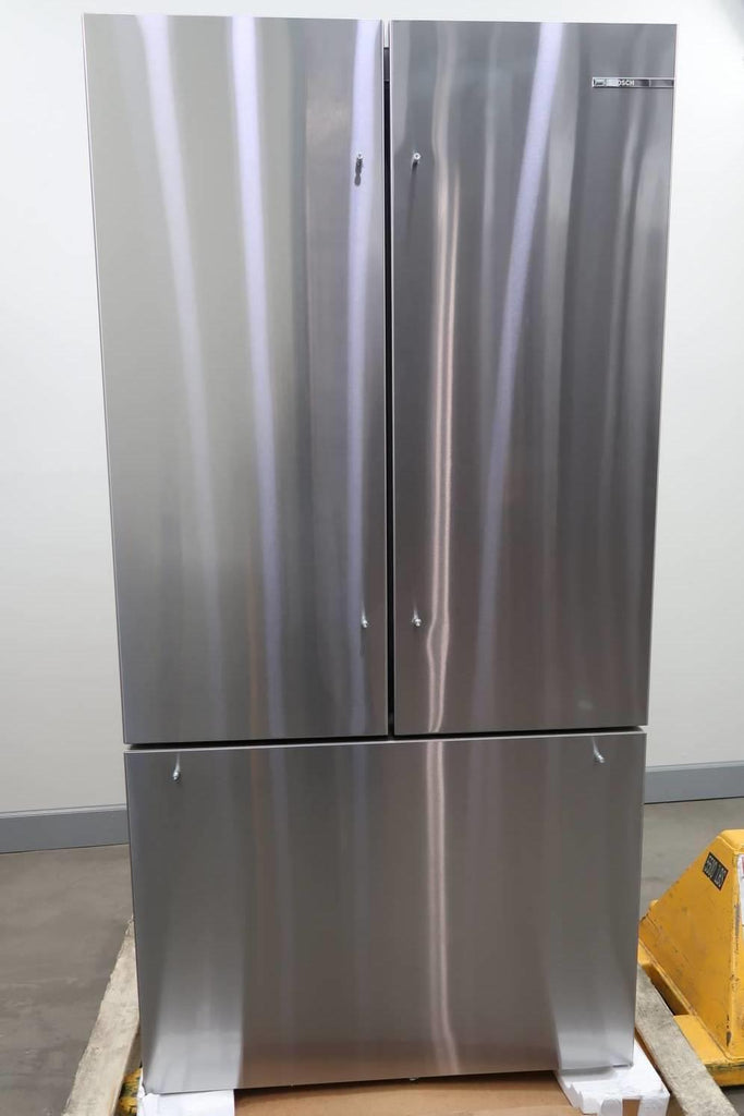 Bosch 800 Series 36" LED 21 cu.ft. Smart French Door SS Refrigerator B36CT80SNS