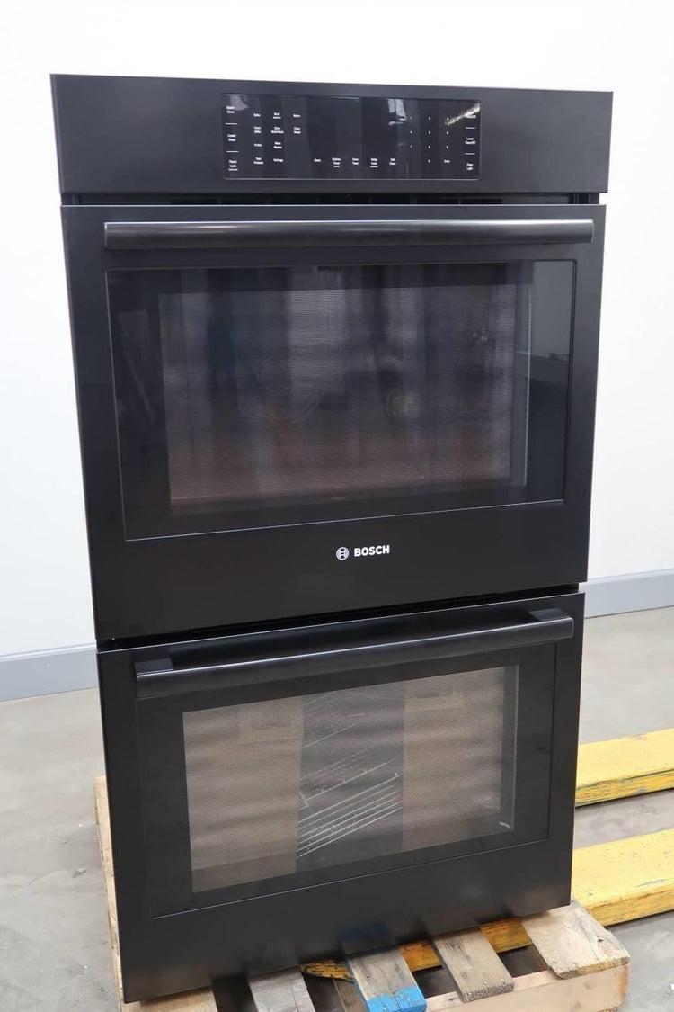 Bosch 800 Series 30" Black 12 Modes EcoClean Double Electric Wall Oven HBL8661UC