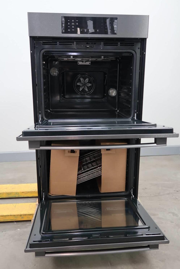 Bosch 800 Series 30" BLK SS Self-Cleaning Double Convection Wall Oven HBL8642UC