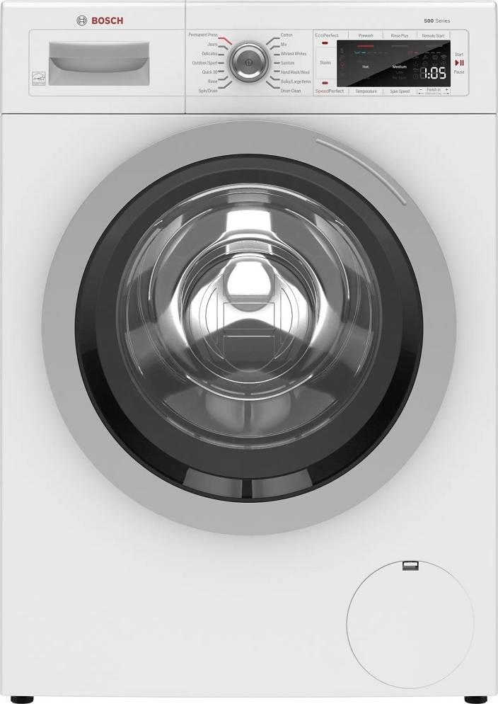 Bosch 500 Series 24" Compact Front Load 2.2 Cu. Ft  WHT Smart Washer WAW285H1UC