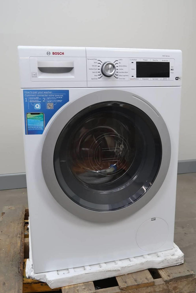 Bosch 500 Series 24" 2.2 Cu. Ft Compact Front Load WHT Smart Washer WAW285H1UC