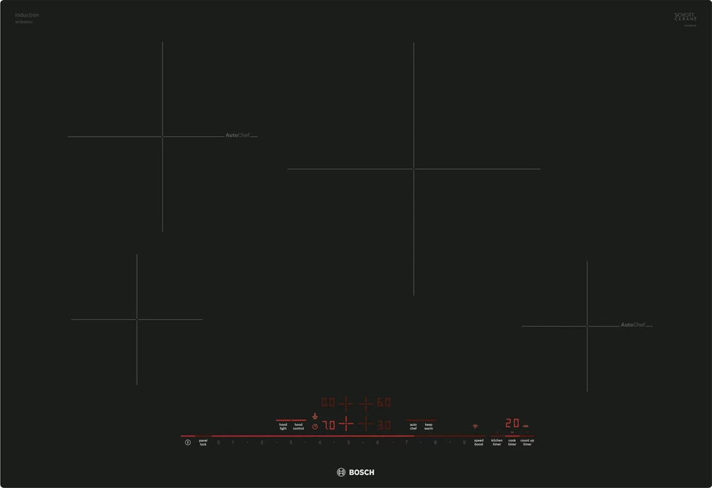 Bosch 800 Series NIT8060UC 30" Induction Smart Cooktop with 4 Elements