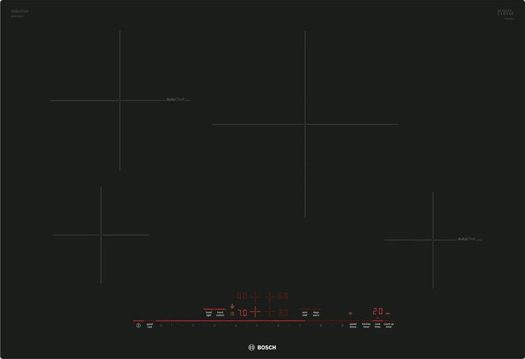 Bosch 800 Series NIT8060UC 30" Induction Smart Cooktop with 4 Elements