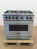 Viking 5 Series VGR5366BSS 36" Pro-Style Natural Gas Range 2017 Model Stainless