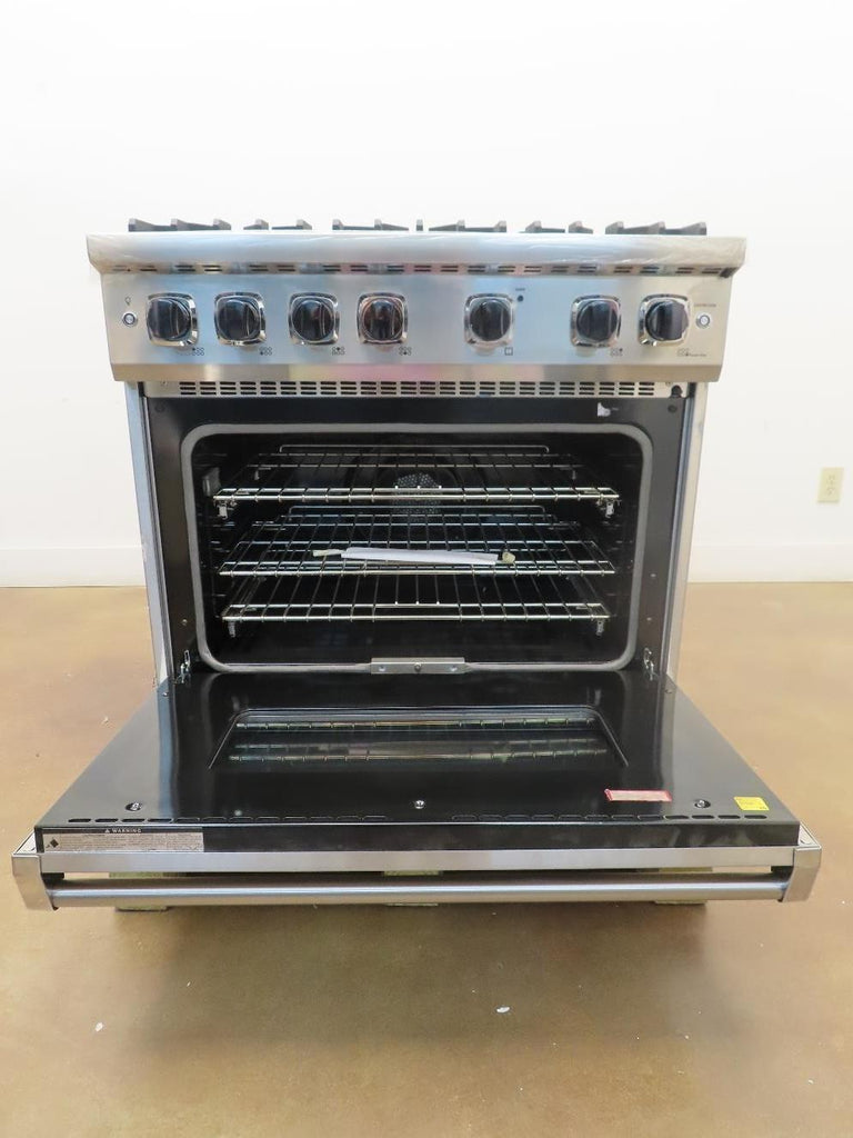 Viking 5 Series VGR5366BSS 36" Pro-Style Natural Gas Stainless Range 2018 Model