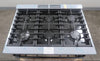 Bosch 800 Series 36" 6 Sealed Burner Black Stainless Duel Fuel Range HDS8645U