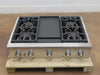 Thermador Professional Series PCG364WD 36" Rangetop 4 Pedestal Star® Burner IMGS
