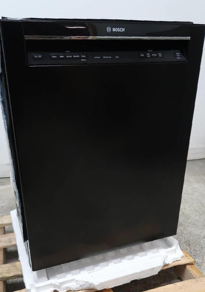 *Bosch 300 Series 24" Black Full Console 44 DBA 3rd Rack Dishwasher SHEM63W56N