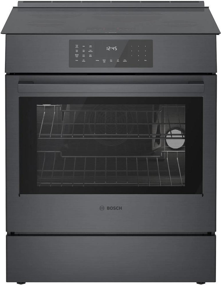 Bosch 800 Series HII8047U 30" Black Stainless Steel Slide-In Induction Range IMG