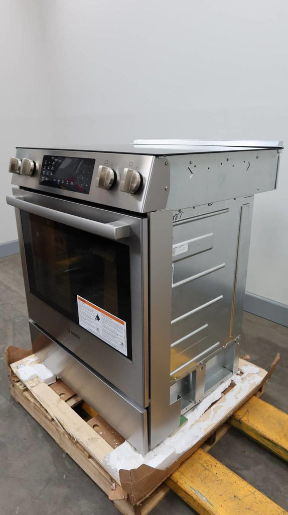 Bosch 800 Series 30" Touch Control Warming Zone Slide-In Electric Range HEI8056U