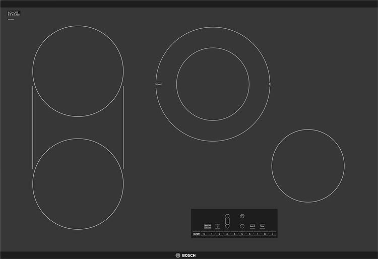 Bosch 800 Series NET8069UC 30 Inch Electric Cooktop with 4 Elements Pics