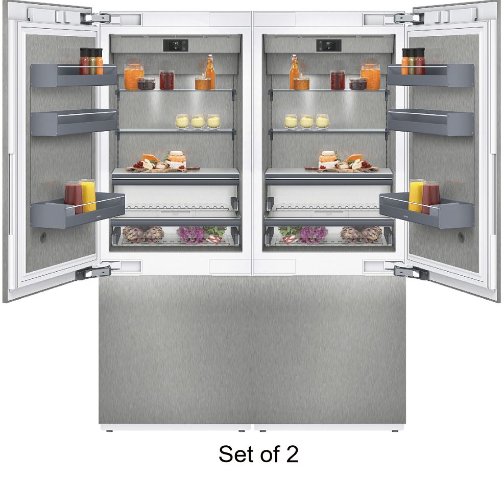 *Gaggenau 30" 16 Cu.Ft LED Smart Bottom Freezer Refrigerator RB472704 x 2