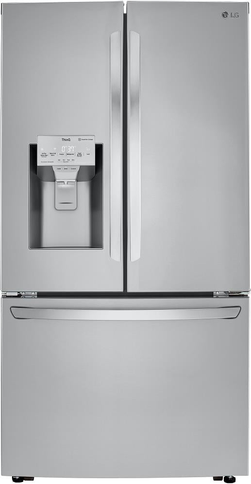 LG LRFXC2416S 36" Counter Depth Smart 3-Door French Door Refrigerator Stainless