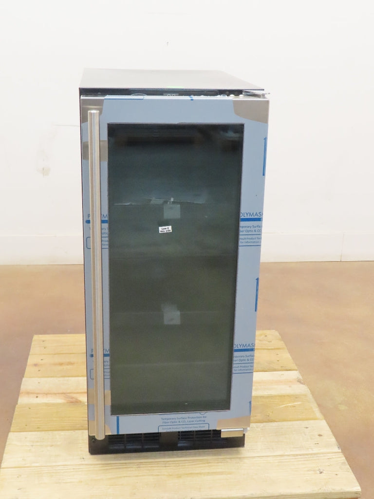 Marvel MLBV215SG01A Stainless Steel 15" Built-In Glass Door Beverage Center